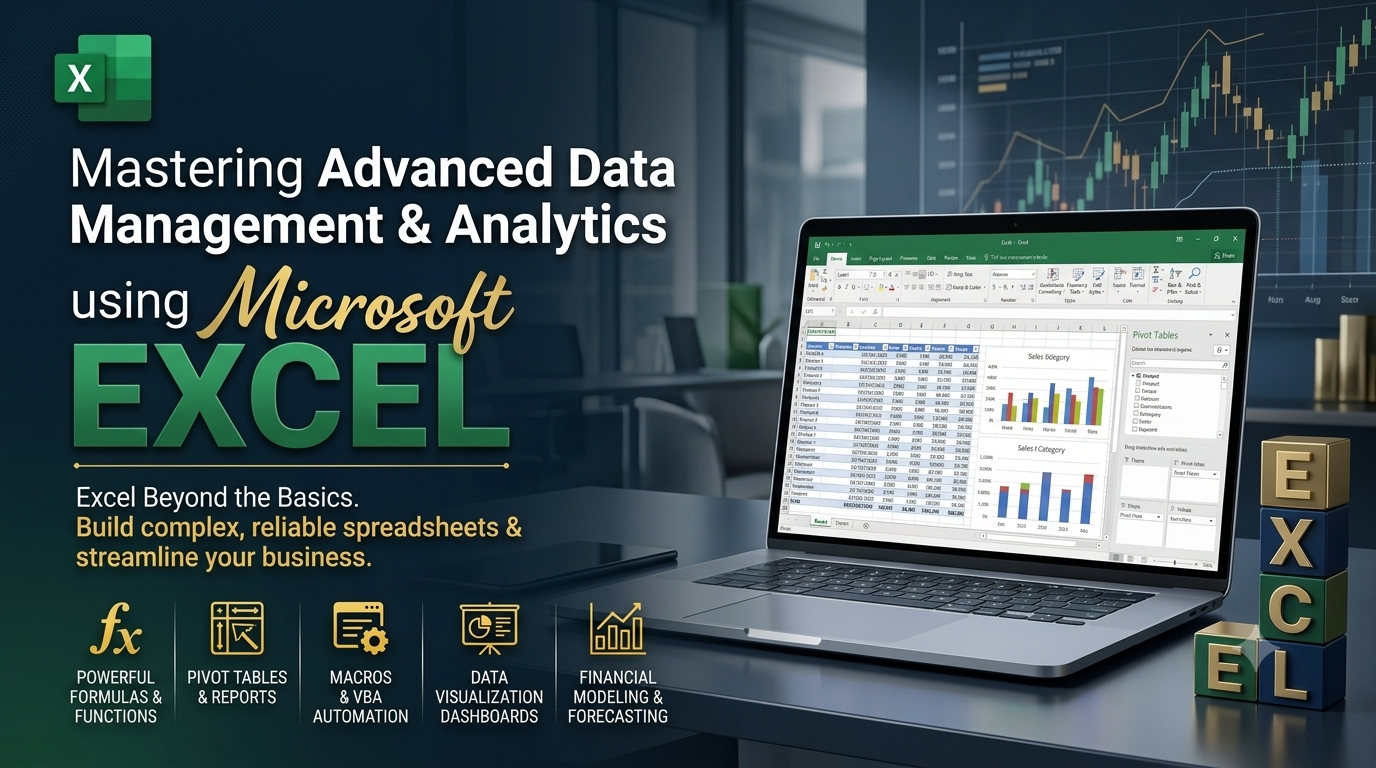 Mastering Advanced Data Management & Analytics using Microsoft EXCEL